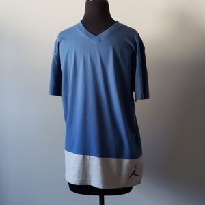 Jordan brand v-neck tshirt, size L
